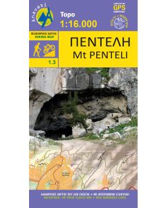 Mt Penteli 13 Hiking map