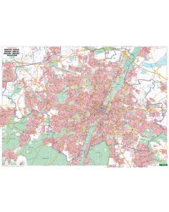 Munich, City Plan 1:22500, metalbacked