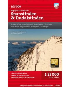 Narvik: Spanstinden and Dudalstinden 1:25K