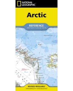 National Geographic Arctic Ocean Map