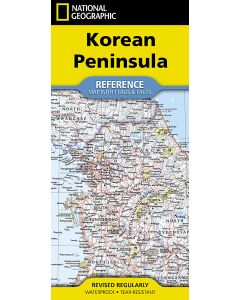National Geographic Korean Peninsula Map