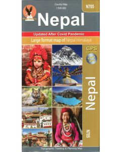 Nepal Country Map N705 1500k map