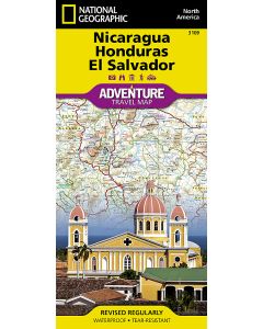 Nicaragua Honduras and El Salvador Map