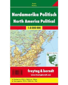 North America physicalpolitical, Marker board 1:8 million