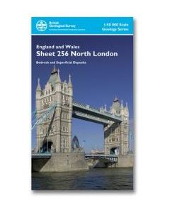 North London Bedrock geology and superficial deposits map