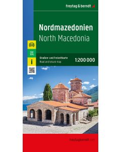 North Macedonia Road and Leisure Map