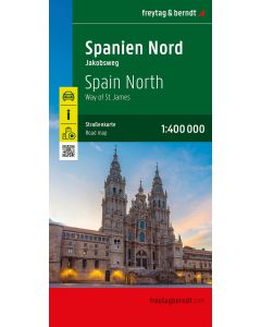 Northern Spain Camino de Santiago, road map