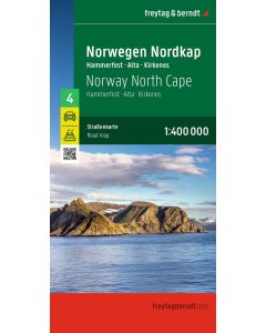 Norway North Cape Road Map 1:400,000