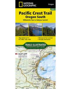 Pacific Crest Trail Oregon South Map 1005