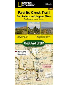 Pacific Crest Trail San Jacinto and Laguna Mountains Map