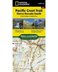 Pacific Crest Trail Sierra Nevada South Map
