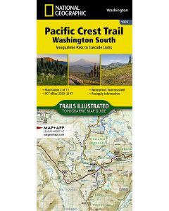 Pacific Crest Trail: Washington South Map