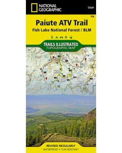 Paiute ATV Trail Map Fish Lake National Forest BLM