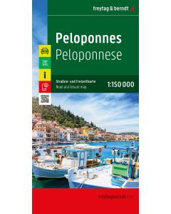 Peloponnese Road and Leisure Map