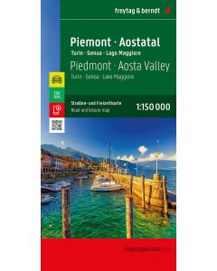 Piemont Aosta Valley Road and Leisure Map