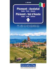 Piemont Val dAoste Road Map