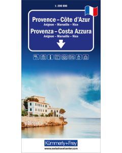 Provence  Cote dAzur Regional Road Map