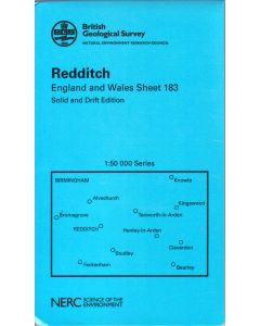 Redditch E183 Solid and Drift geology map