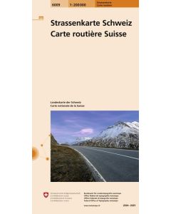 Road map of Switzerland 6009