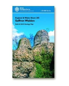 Saffron Walden Solid and drift geology map