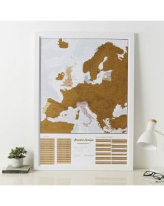 Scratch Europe Travel Print