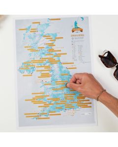 Scratch Off UK Fishing Map