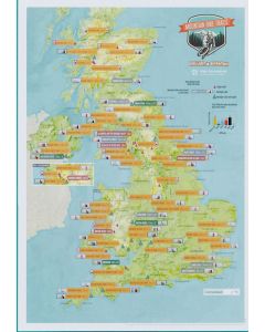 Scratch Off UK Mountain Bike Trails Map Poster
