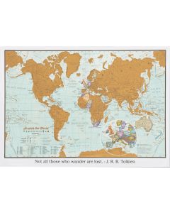 Scratch the World Travel Wall Map