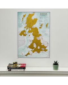 Scratch United Kingdom Wall Map