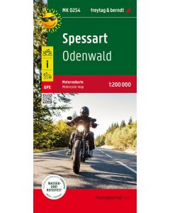 Spessart Odenwald Motorcycle map 1:200000