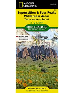 Superstition and Four Peaks Wilderness Areas Map
