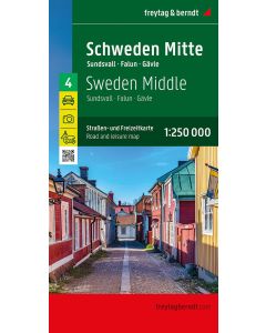 Sweden Middle Road and Leisure Map