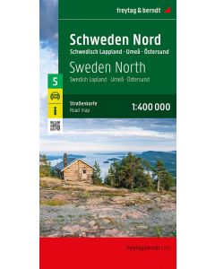 Sweden North Ostersund Road map 1400000