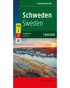 Sweden Road Map 1:600,000