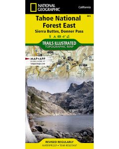 Tahoe National Forest East Map Sierra Buttes Donner Pass