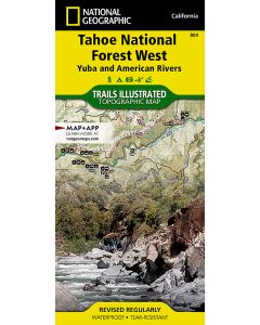 Tahoe National Forest West Map Yuba and American Rivers