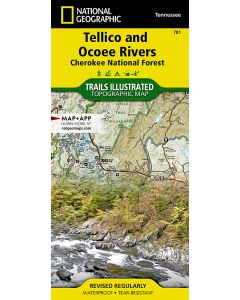 Tellico and Ocoee Rivers Map Cherokee National Forest