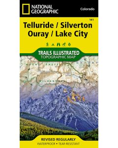 Telluride, Silverton, Ouray, Lake City Map