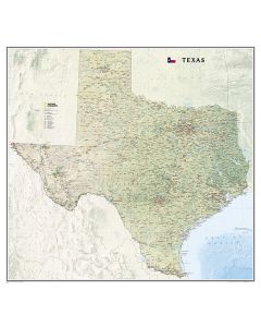 Texas Map Tubed