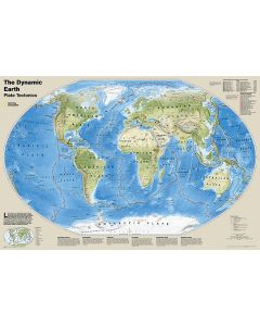 The Dynamic Earth Plate Tectonics Map Laminated