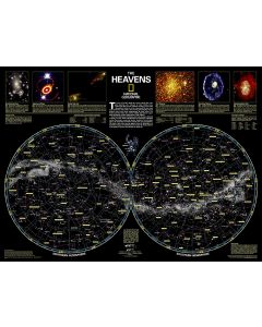 The Heavens Map Laminated