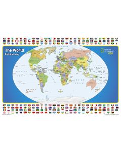 The World for Kids Map Laminated
