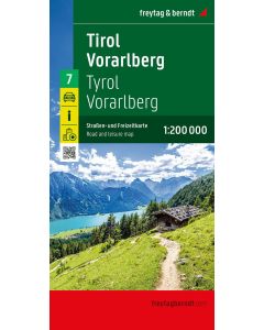 Tirol Vorarlmountain Road and Leisure Map