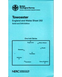 Towcester 202 Solid and Drift geology map