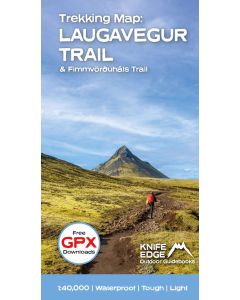 Trekking Map Icelands Laugavegur amp Fimmvorduhals Trail