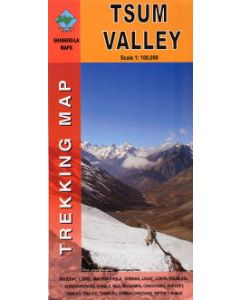 Tsum Valley trekking map 1100000