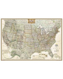 United States Executive Map Enlarged and Tubed