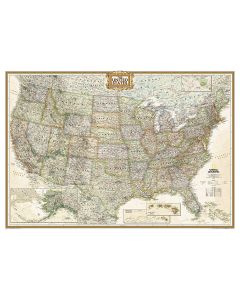 United States Executive Map Laminated
