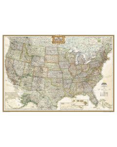 United States Executive Map Tubed
