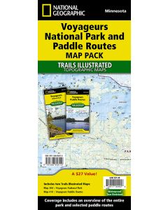 Voyageurs National Park and Paddle Routes Map Pack